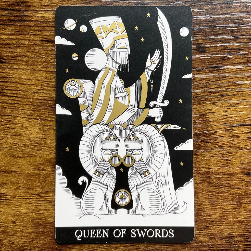 The Queen of Swords from the Symbolic Soul Tarot