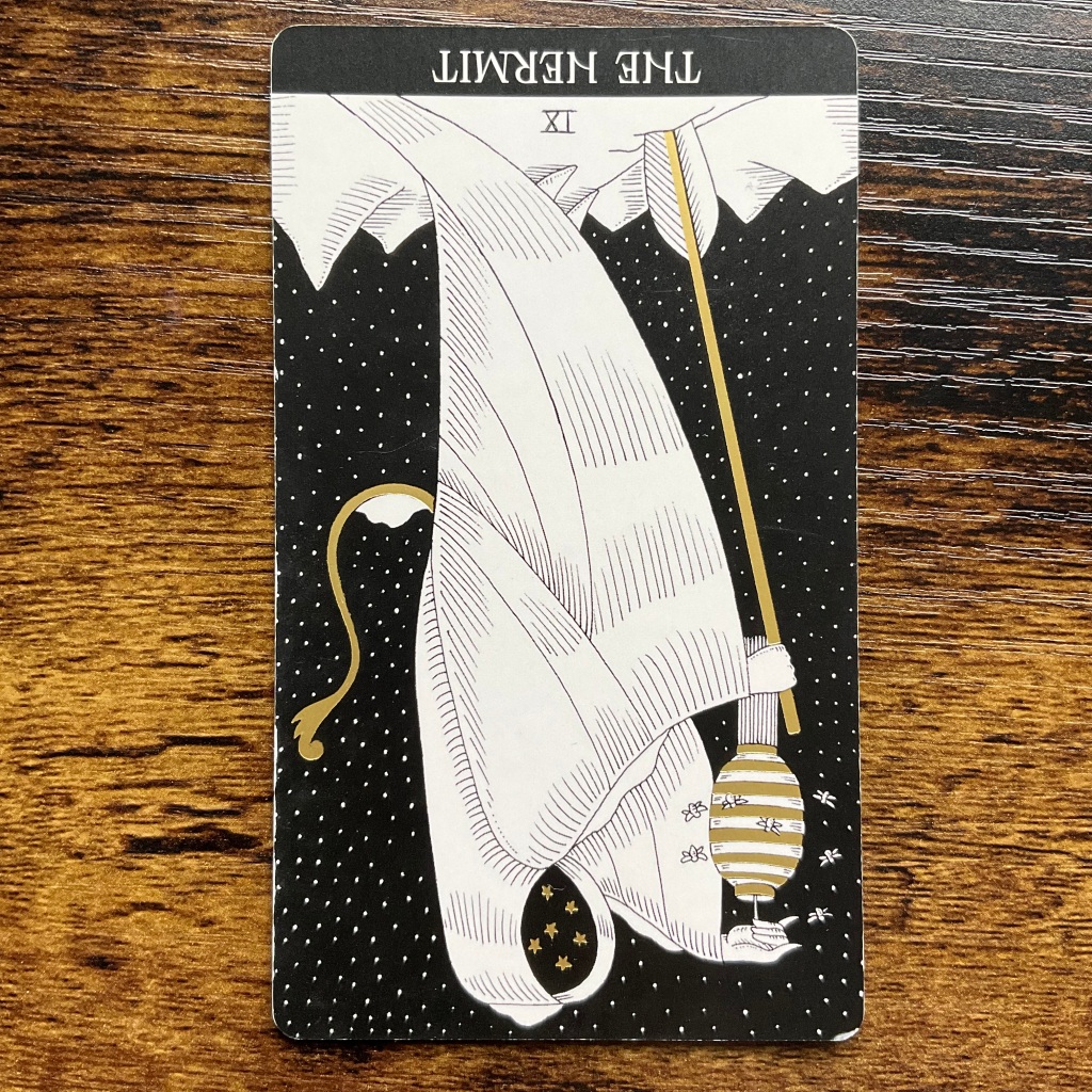 The Hermit in Reverse from the Symbolic Soul Tarot