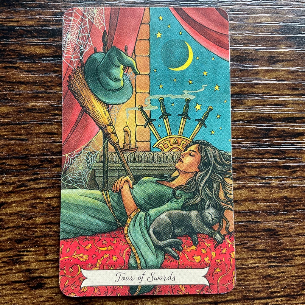 Four Swords from the Everyday Witch Tarot