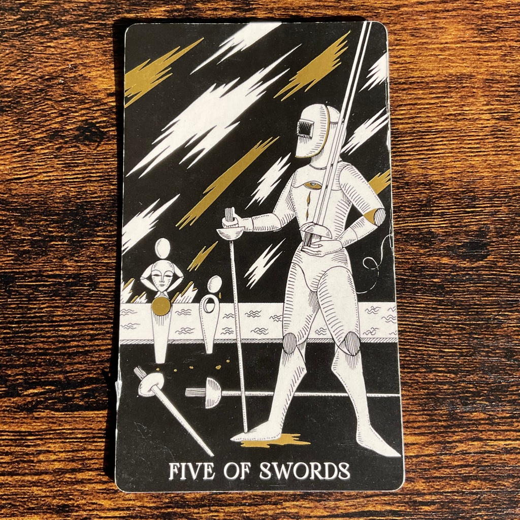 Five of Swords from the Symbolic Soul Tarot