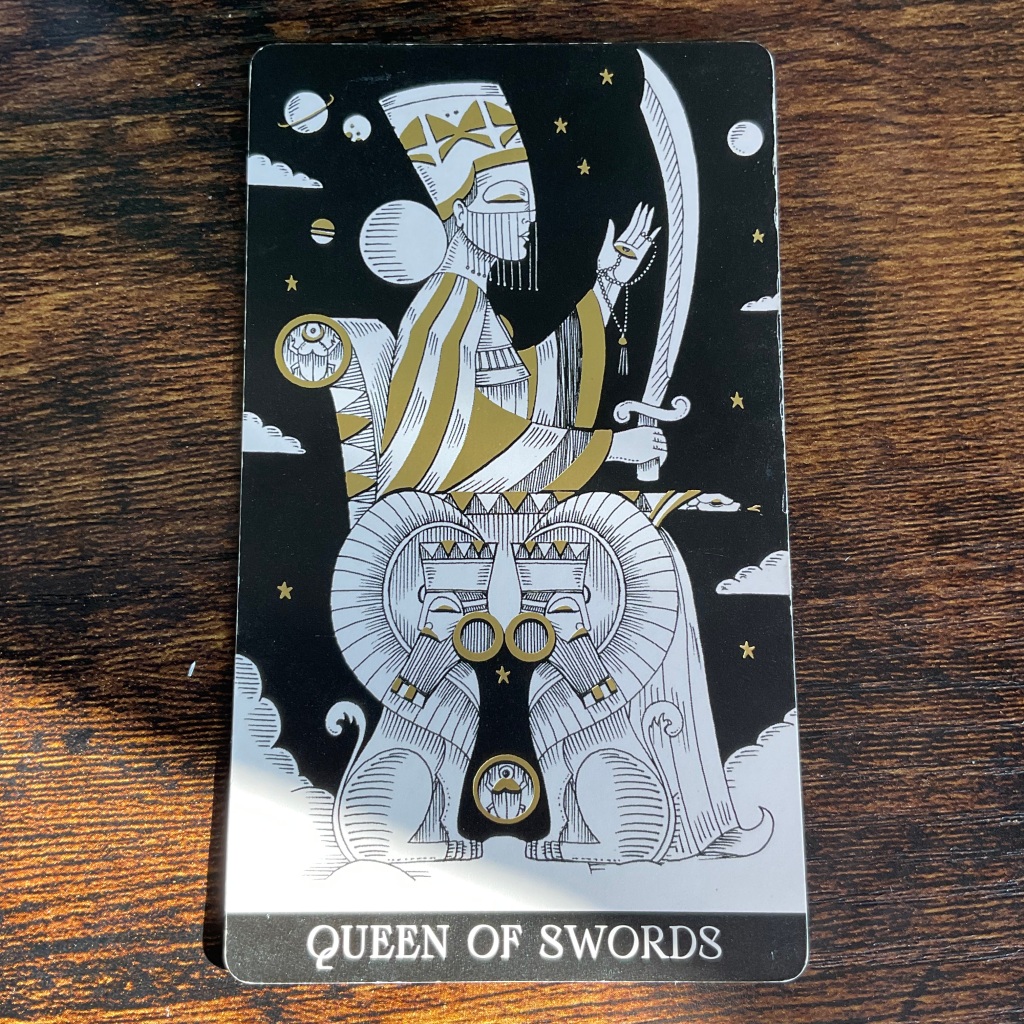 Queen of Swords from the Symbolic Soul Tarot