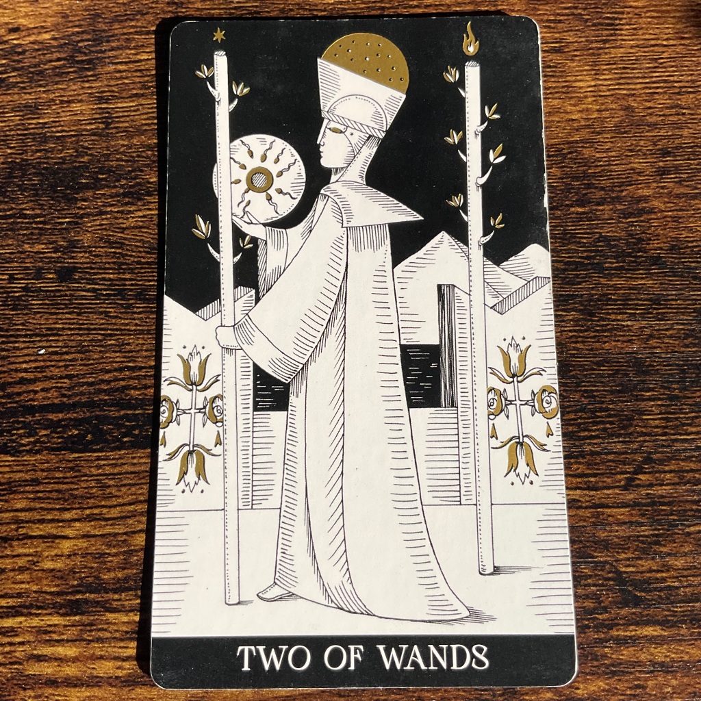 Two of Wands from the Symbolic Soul Tarot