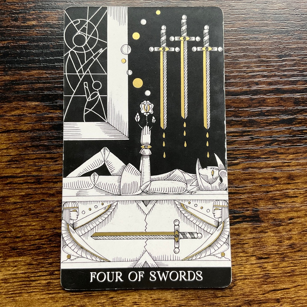 Four of Swords from the Symbolic Soul Tarot
