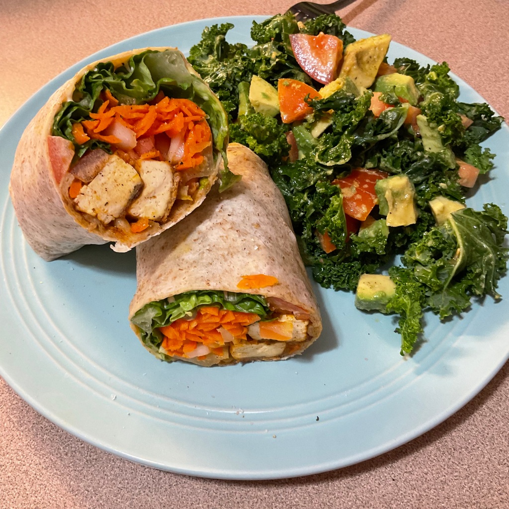 Breaded Tofu Wrap from Plant Prepped