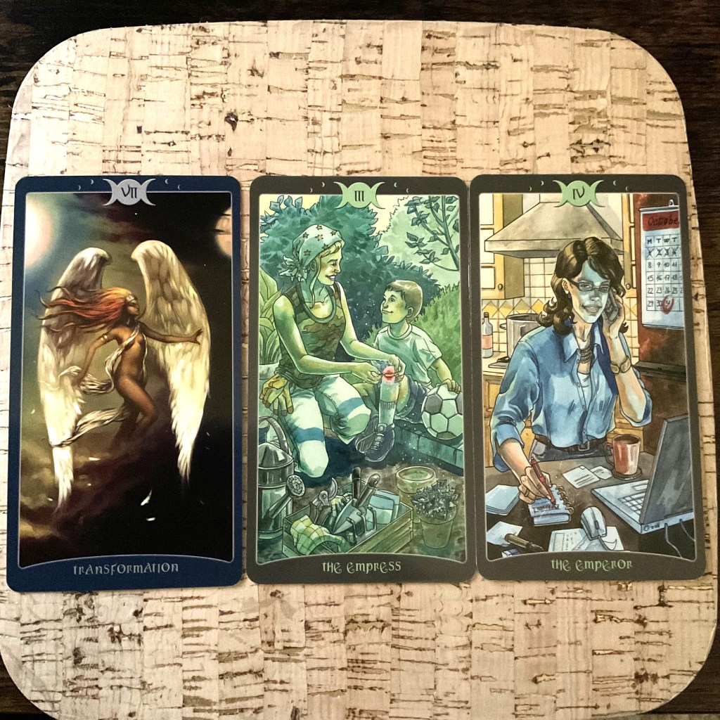 Transformation, The Empress, The Emperor from the Book of Shadows