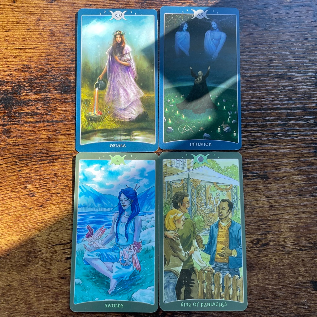 Ostara, Initiation, Two of Swords, King of Pentacles from the Book of Shadows